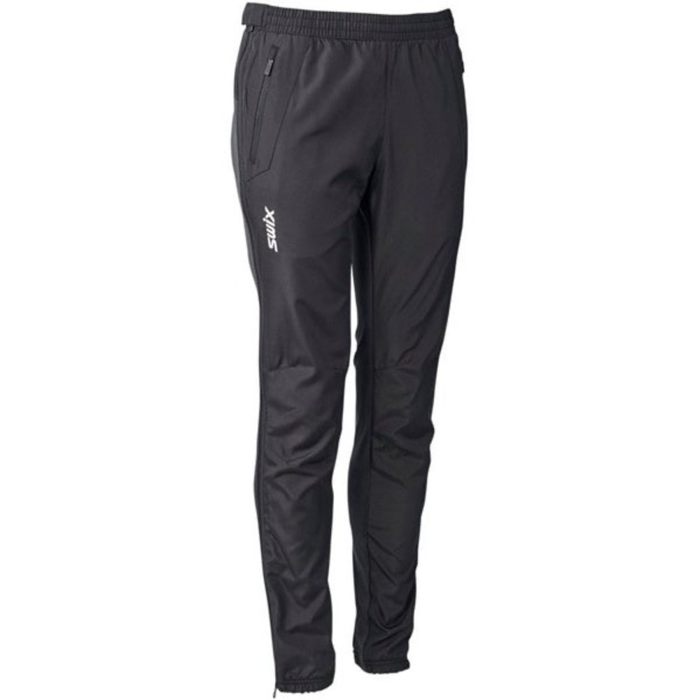 Swix UniversalX Pant Mens Small Black Windproof Full Side Zip Ski Athletic Core